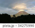 富士山かさ雲 34275990
