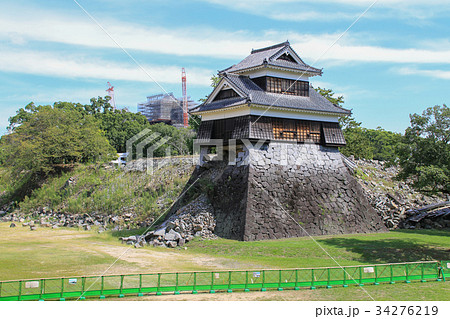 熊本城 戌亥櫓（熊本地震後） 34276219