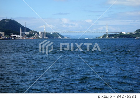 巌流島付近から見る関門海峡 34276531