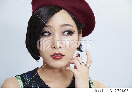 短い髪 東洋人 ビューティー 34276868