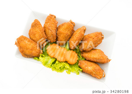 Fried chicken wing 34280198
