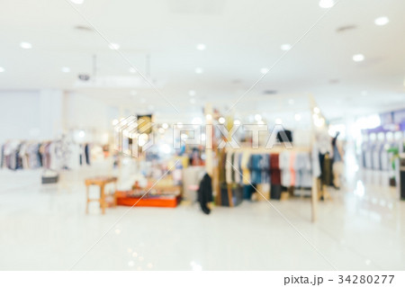 Abstract blur and defocused shopping mall 34280277