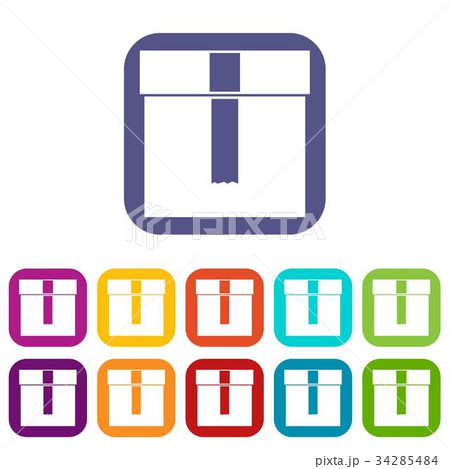 Box icons setのイラスト素材 [34285484] - PIXTA