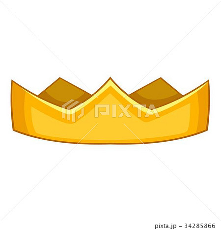 Baron crown icon, cartoon style 34285866