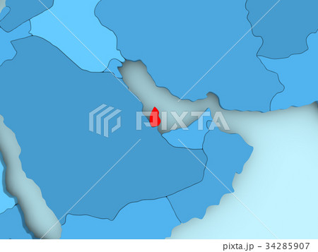 Map of Qatar 34285907