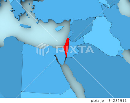 Map of Israel 34285911