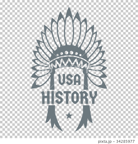 USA history logo, simple style 34285977