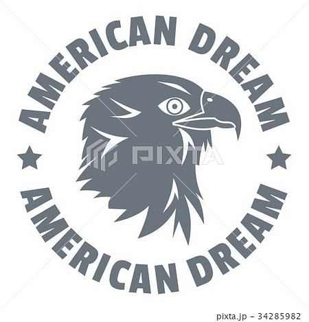 American dream eagle logo, simple style 34285982