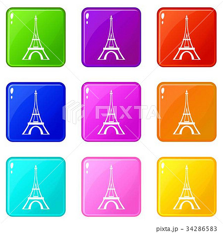 Eiffel tower set 9 34286583