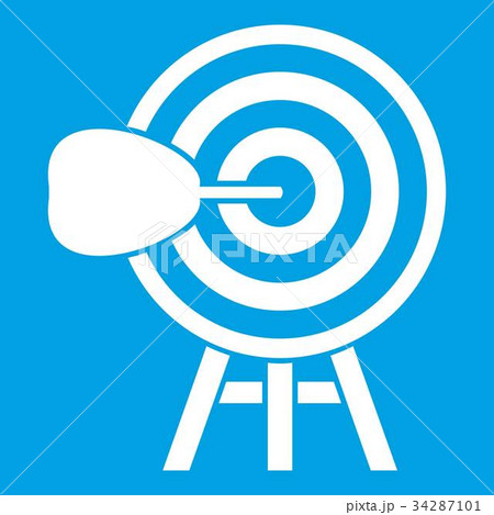 Target icon white 34287101