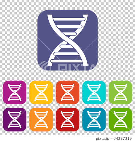 DNA icons set DNA icons set 34287319