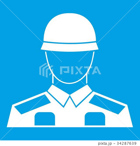 Soldier icon white 34287639