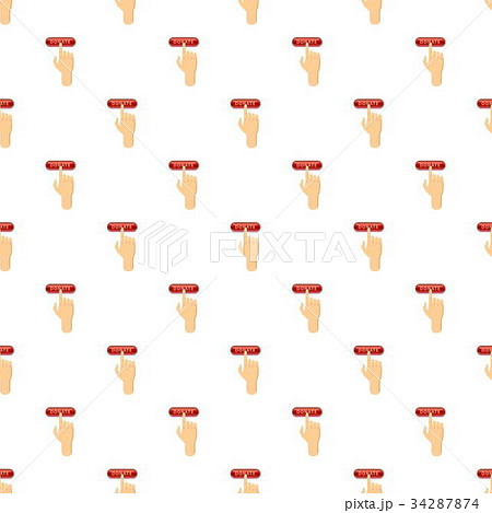 Donate button pressed by hand pattern Donate button pressed by hand pattern 34287874