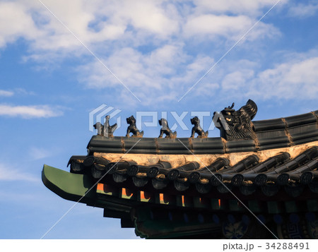中国建築様式屋根 中国建築様式屋根 34288491