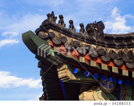 中国宮廷建築様式屋根 34288553