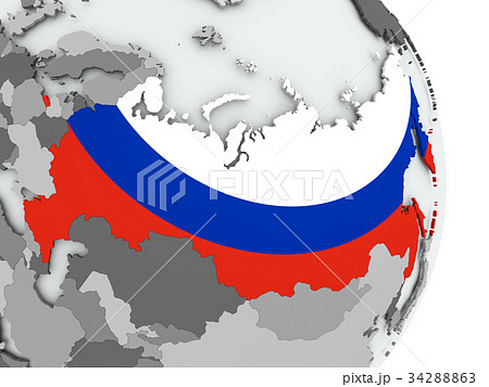 Russian flag/map/territory - Stock Illustration [98899076] - PIXTA