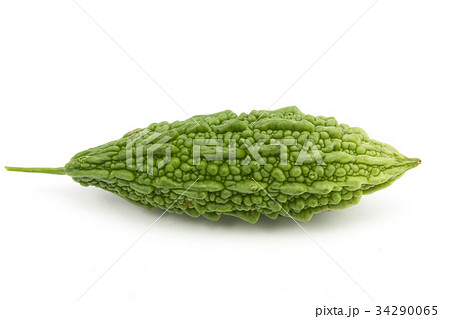 fresh bitter gourd isolated 34290065