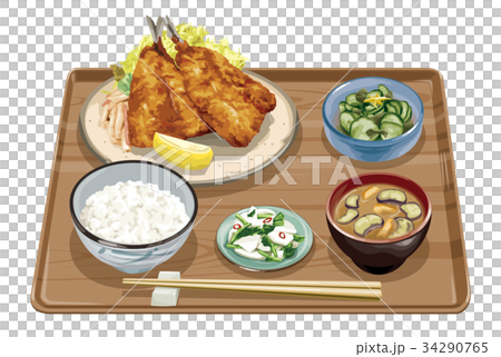 アジフライ定食2 アジフライ定食2 34290765