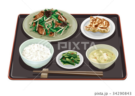 レバニラ定食2 34290843