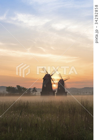 夕焼け 仁川 インチョン 34292858