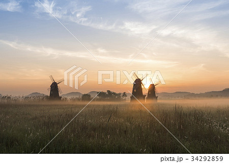 夕焼け 仁川 インチョン 34292859