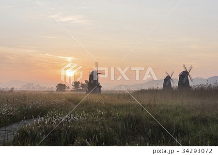 夕焼け 仁川 インチョン 34293072