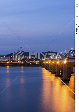 動作大橋 ソウル 夜景 34293244