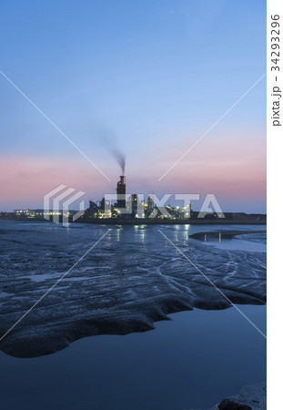 煙突 北城浦 夜景 34293296