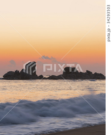 江原道 ゴンヒョンジン 夕焼け 34293503