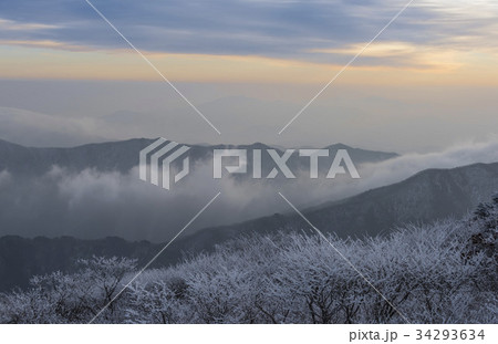 雪花 徳裕山 雲海 34293634