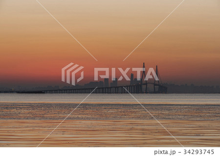 橋 夜景 仁川大橋 34293745