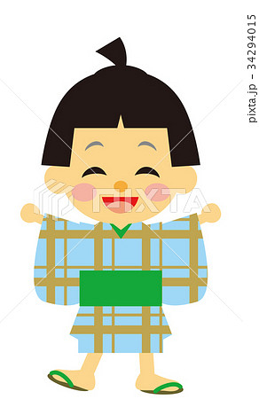 江戸時代 時代劇 男の子のイラスト素材