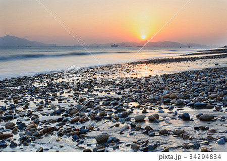 Xiamen Huandao Road Seascape Sunset 34294834