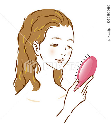 女性 ブラシング 髪 美容 女性 ブラシング 髪 美容 34296966