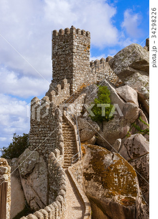 Moorish castle in Sintra - Portugal Moorish castle in Sintra - Portugal 34298226