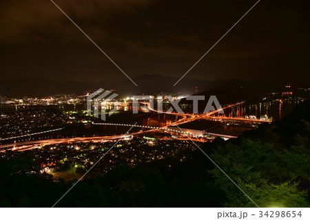 夜景　黄金山から仁保jct 34298654