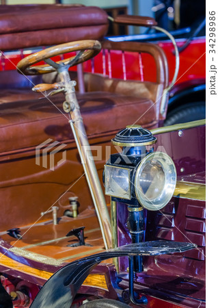 Vintage car - technology background 34298986