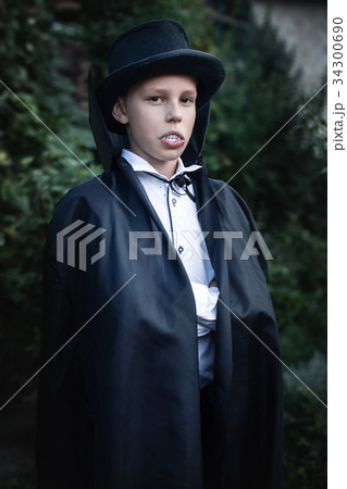 vampire in raincoat and hat 34300690