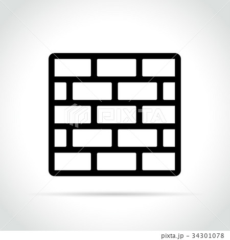 wall icon on white background 34301078