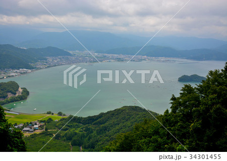 三方五湖　常神半島より　エメラルド色の世久見湾（３） 34301455