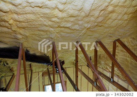 The texture of solidified foam thermal insulation The texture of solidified foam thermal insulation 34302002