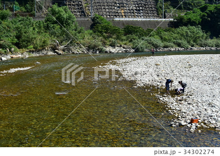 和歌山県　古座川の景色 34302274