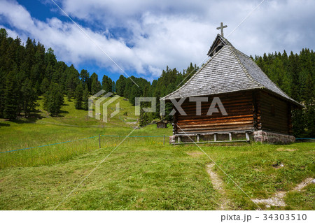 Abandoned Wooden church 34303510