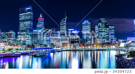 夜景 パース 西オーストラリア 夜景 パース 西オーストラリア 34304723