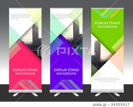 Vertical display banner stand or roll up design Vertical display banner stand or roll up design 34305017