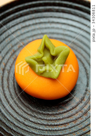 上生菓子・柿 34306811
