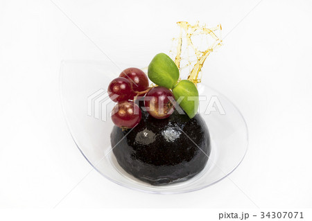 Mini desserts and meat canapes vegetable snacks in 34307071