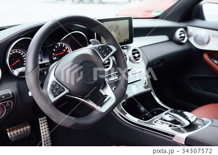 Modern european car interior Modern european car interior 34307572