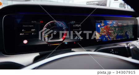 Luxury car dashboard Luxury car dashboard 34307915