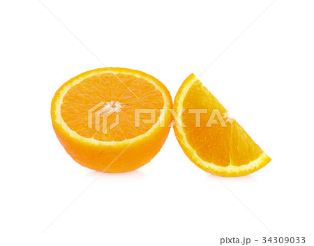 Mandarin orange on white background Mandarin orange on white background 34309033